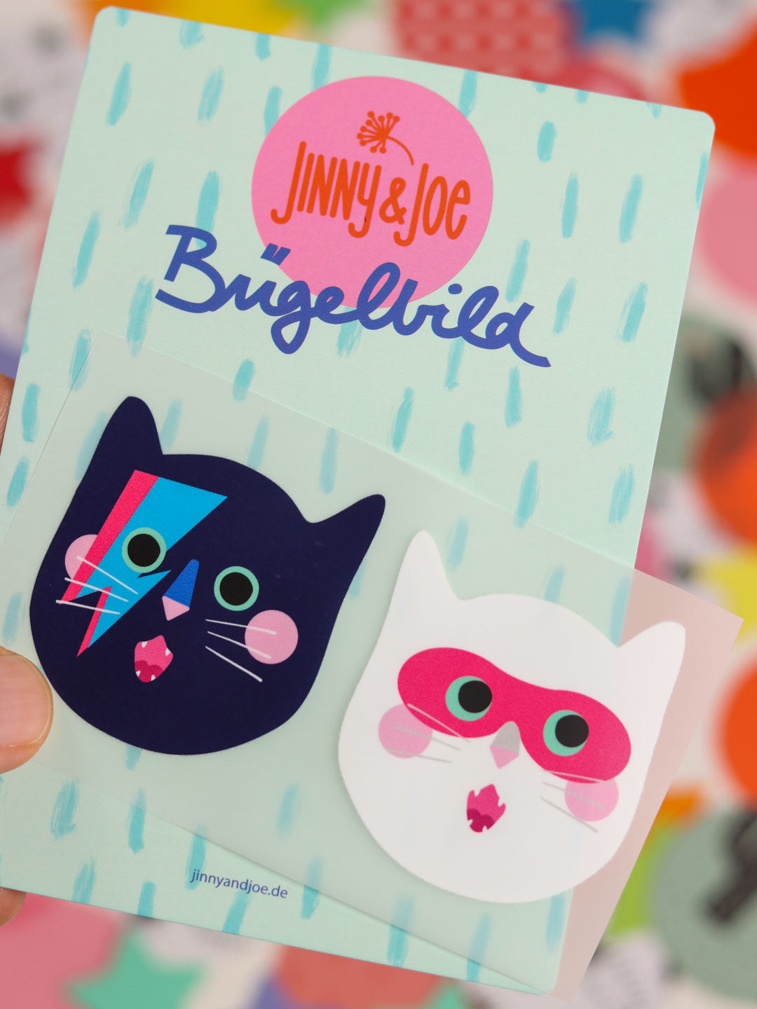 J&amp;J Bügelbild Super Cats