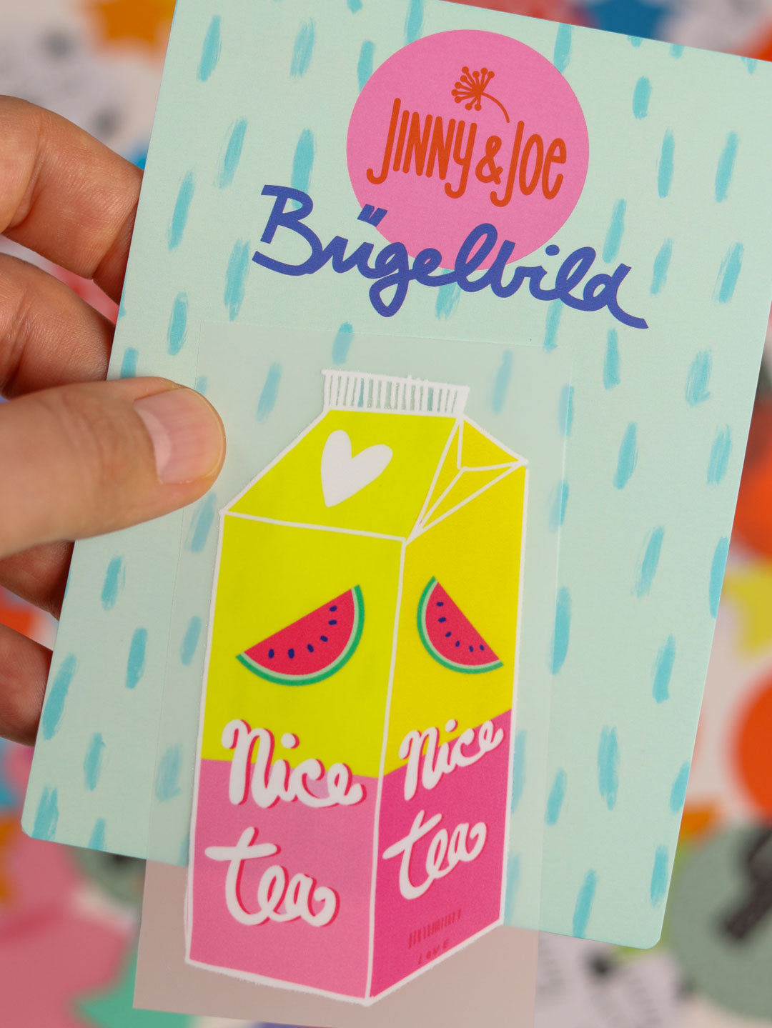J&amp;J Bügelbild Nice Tea