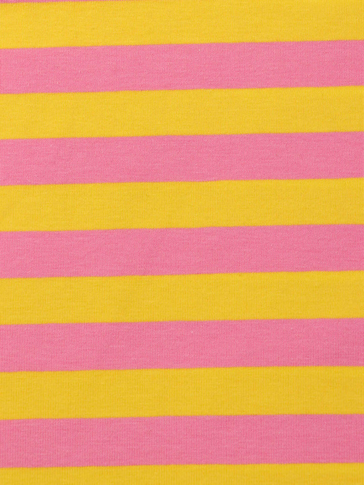 J&amp;J Bio Jersey Ringelz candy rosa gelb