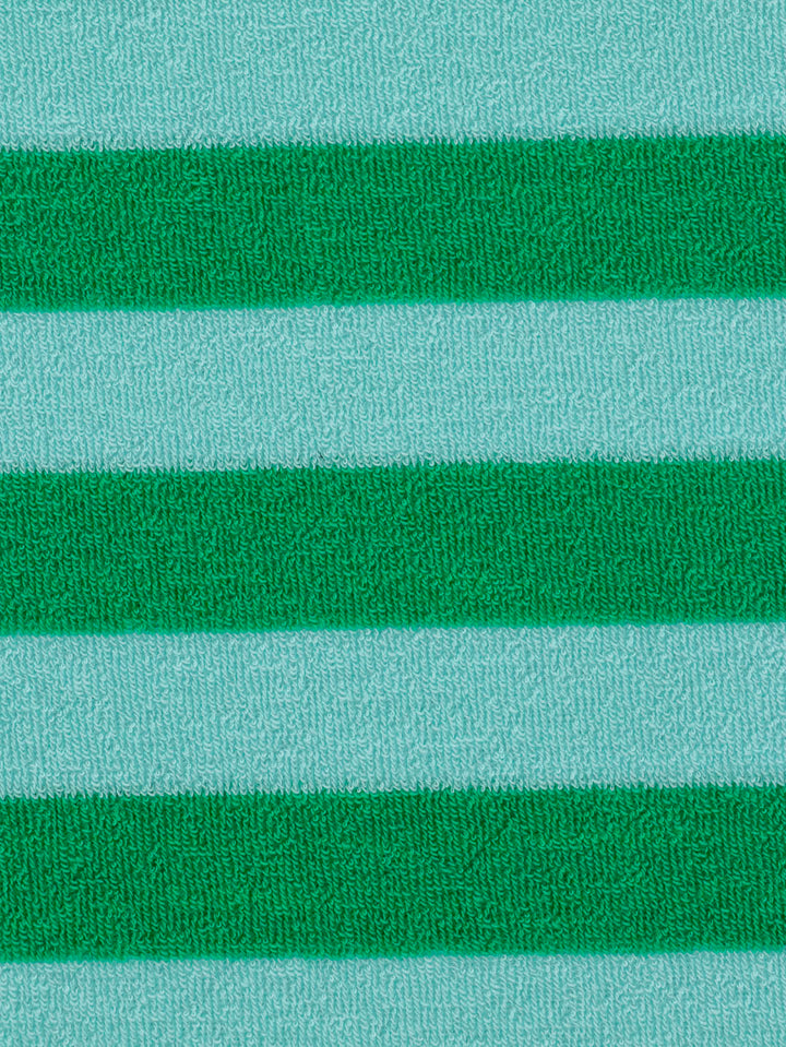 J&amp;J Bio Stretch Frottee Ringelz springgreen mint