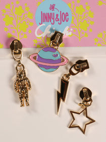 J&J Zipper Metall Galaxy Set gold