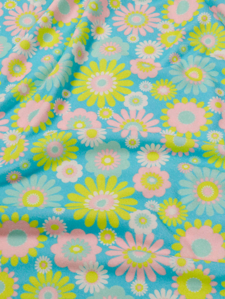 J&amp;J Bio Stretch Frottee Bloom Boom helltürkis
