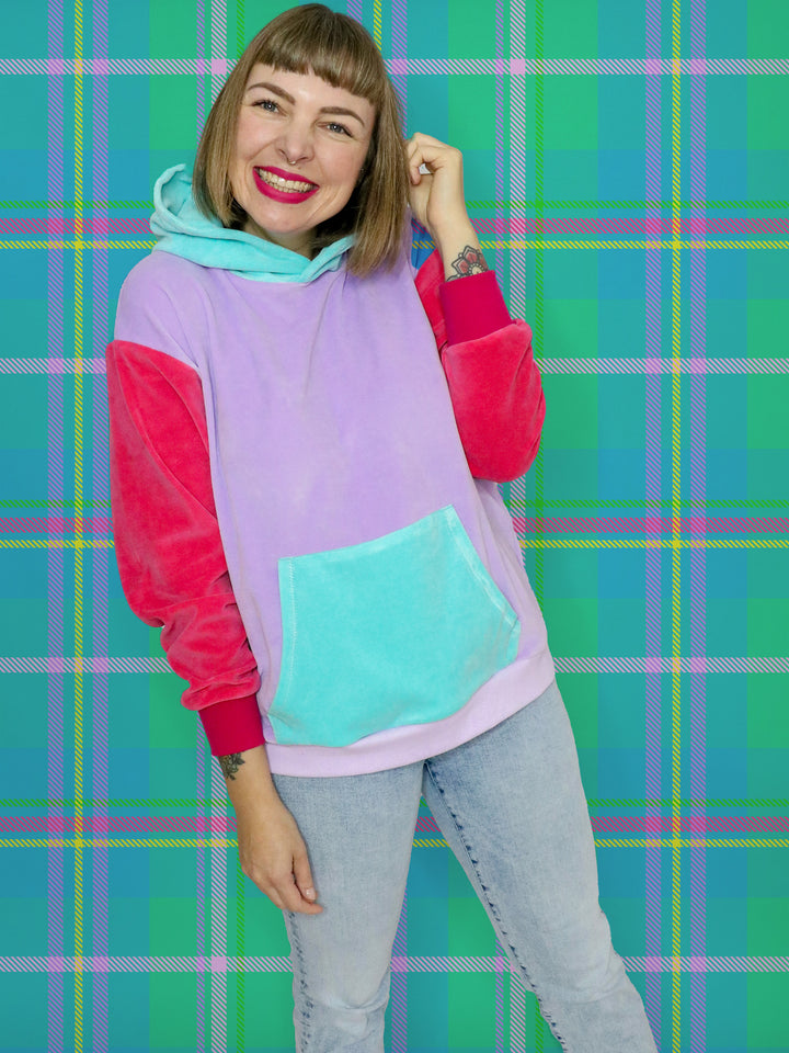 J&amp;J Nicki uni flieder extrabreit