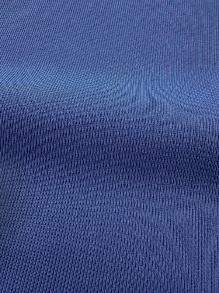 J&amp;J Bio Rippjersey blueberry | Bündchenstoff schwer
