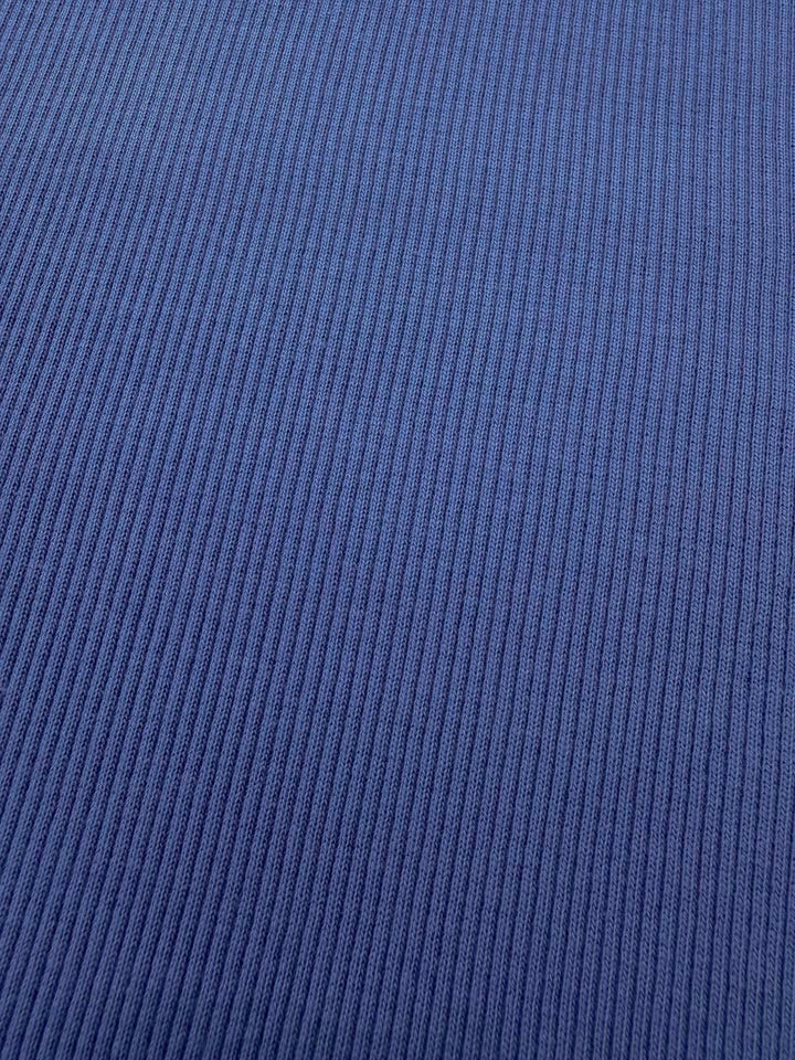 J&amp;J Bio Rippjersey blueberry | Bündchenstoff schwer