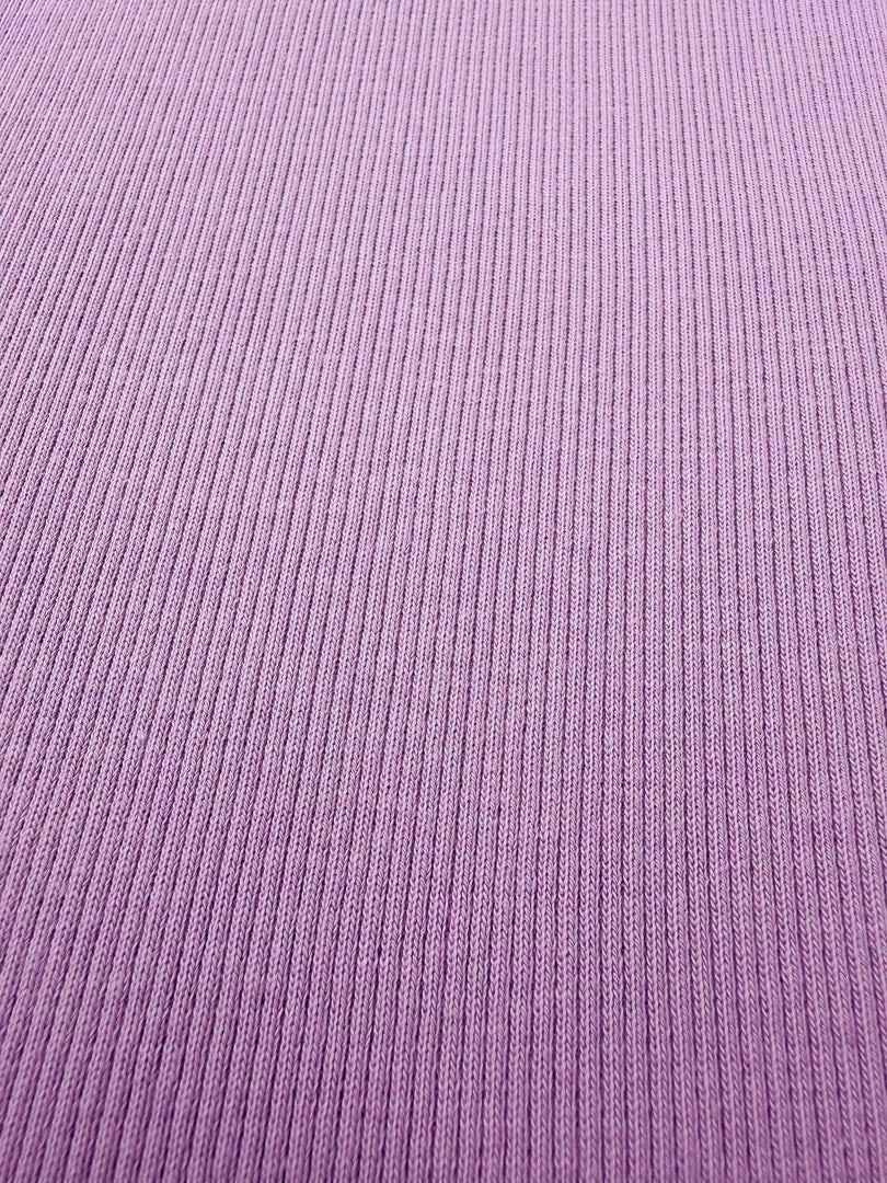 J&amp;J Bio Rippjersey flieder | Bündchenstoff schwer