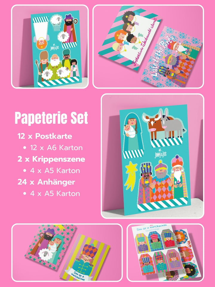 J&amp;J Papeterie Holly Jolly Set