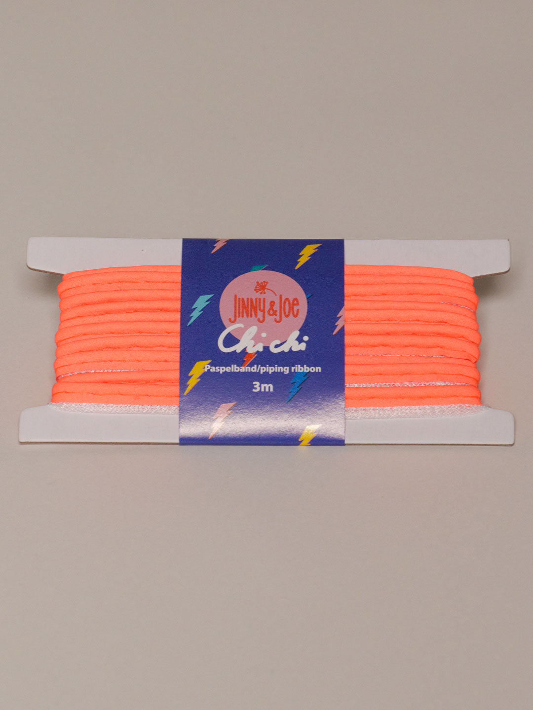 J&amp;J Paspelband Glow neon orange