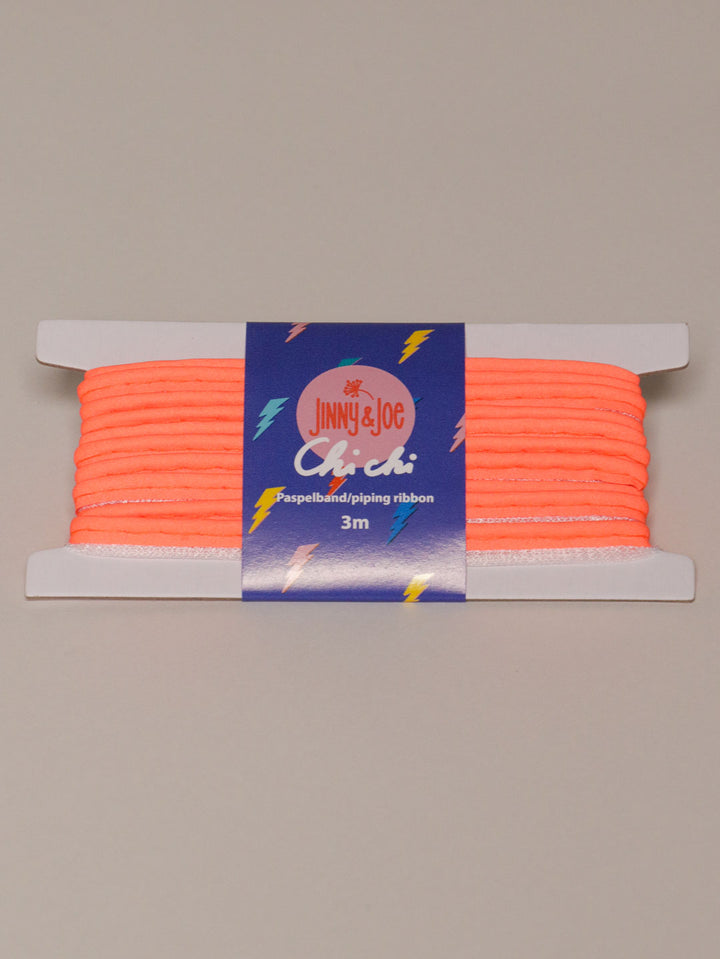 J&amp;J Paspelband Glow neon orange