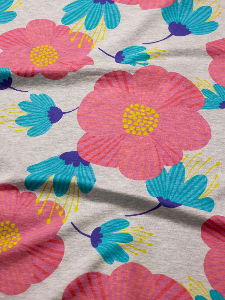 J&amp;J French Terry Pauline grau melange
