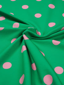J&J Bio French Terry Dotty grün