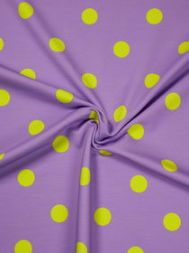 J&J Bio French Terry Dotty lilac