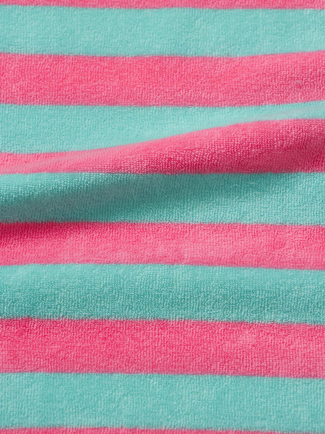 J&amp;J Bio Stretch Frottee Ringelz rosa mint