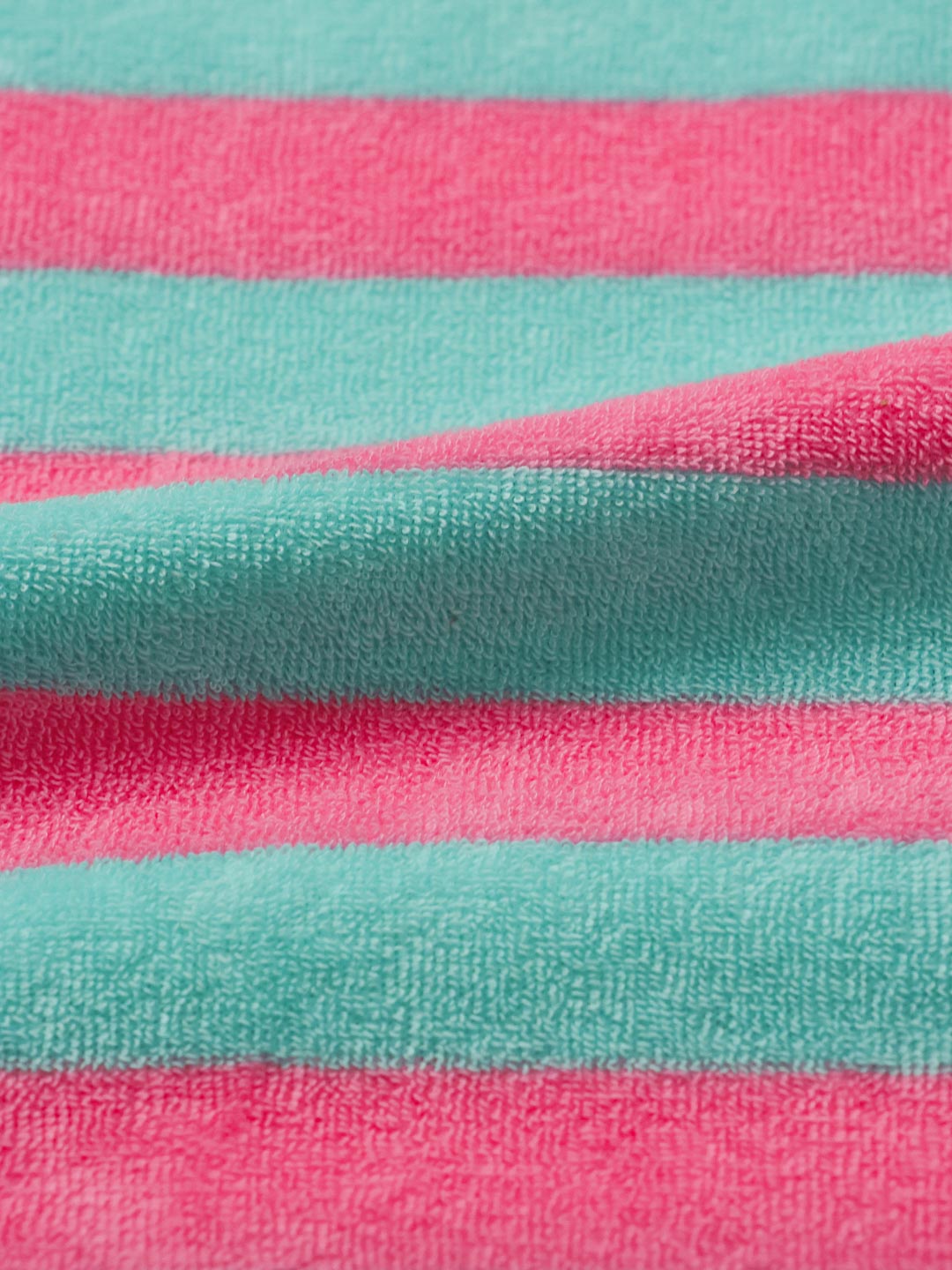 J&amp;J Bio Stretch Frottee Ringelz rosa mint