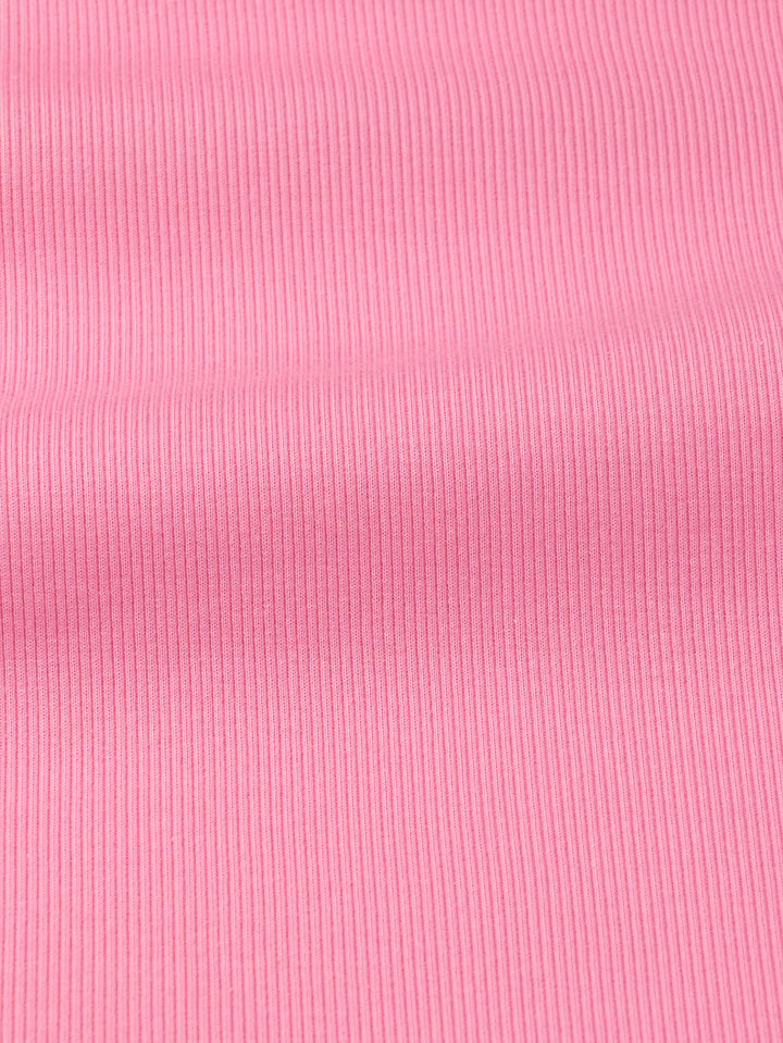 J&amp;J Bio Rippjersey rosa | Bündchenstoff schwer