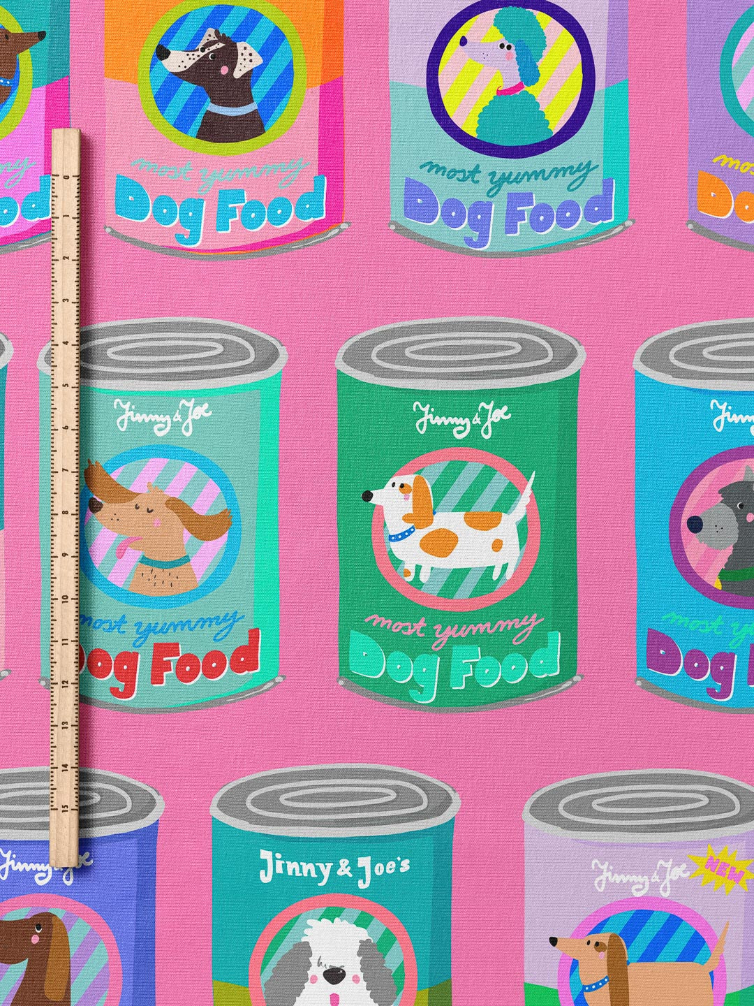 J&J Bio Jersey Doggies Delight pink
