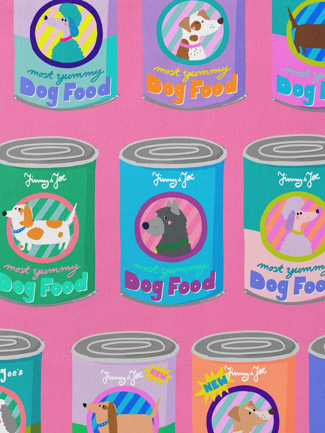 J&amp;J Bio Jersey Doggies Delight pink