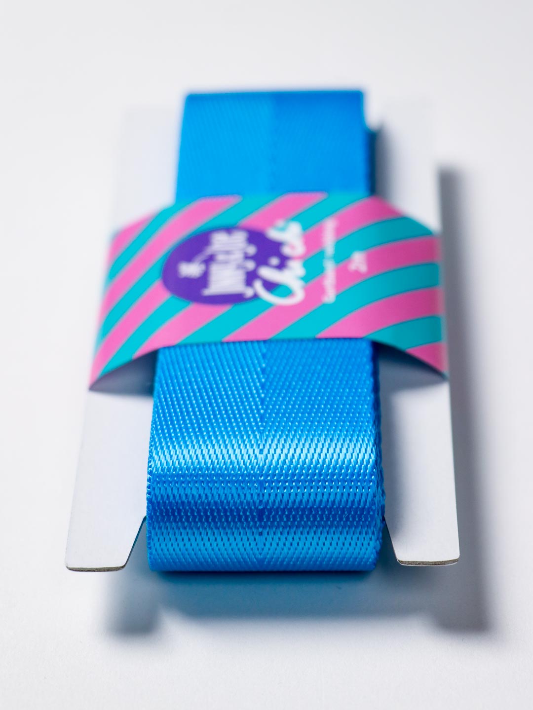 J&amp;J Gurtband Shiny fishbone 38mm türkis
