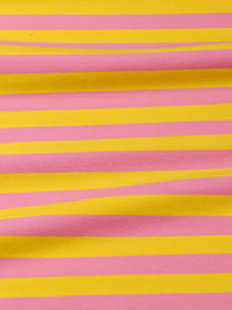 J&J Bio Jersey Ringelz rosa gelb