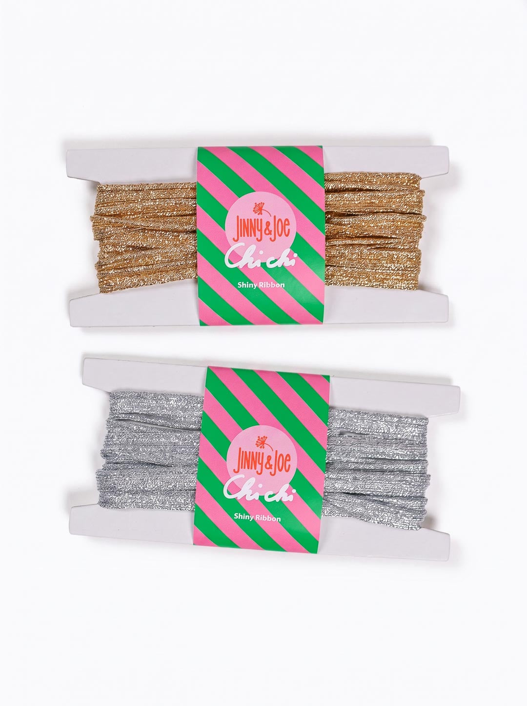 J&amp;J Paspelband Glitter gold