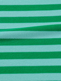 J&J Bio Stretch Frottee Ringelz springgreen mint