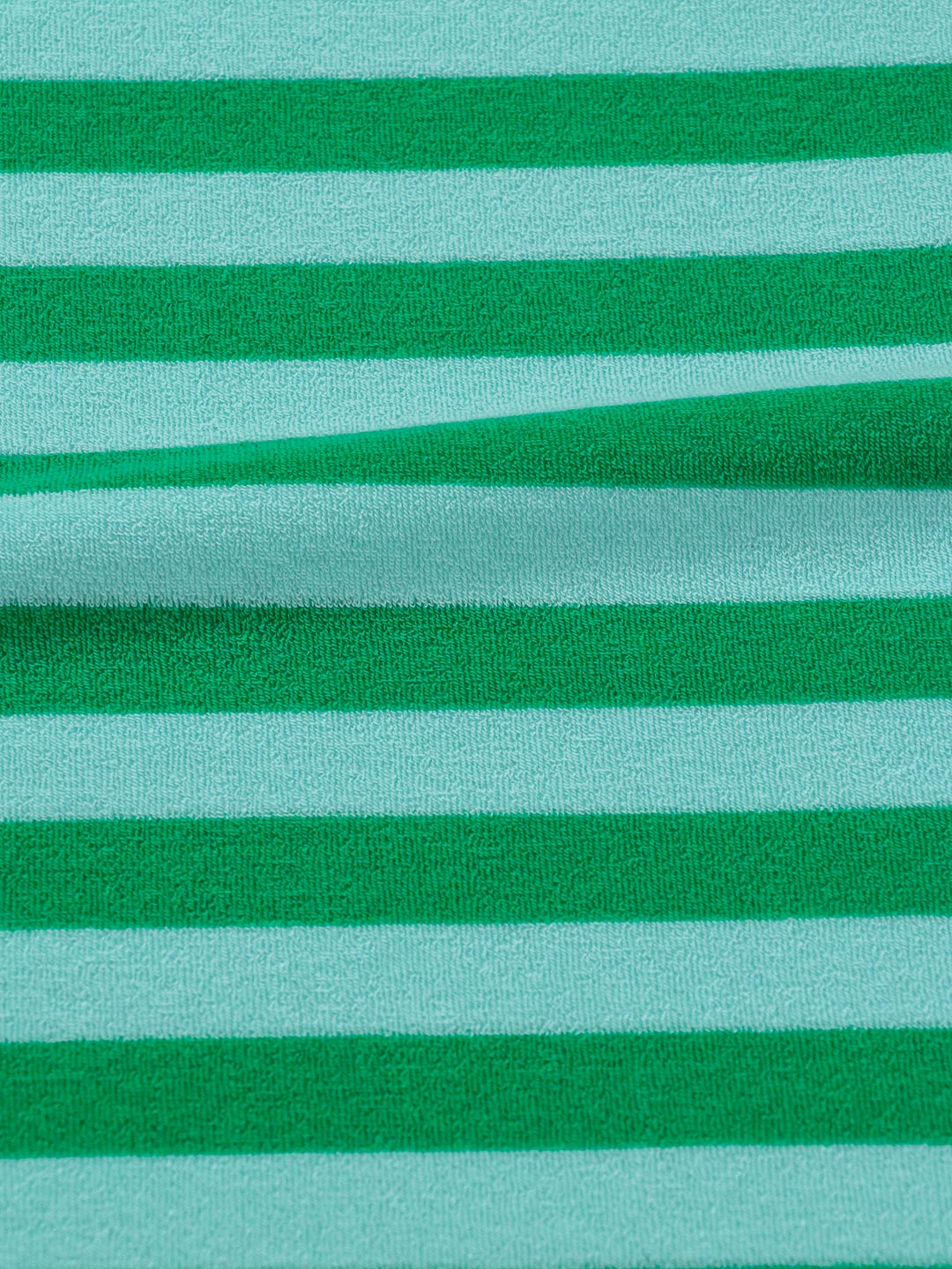 J&J Bio Stretch Frottee Ringelz springgreen mint