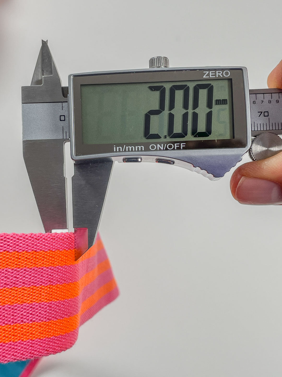 J&amp;J Gurtband Premium 38mm Doubleface neon orange pink
