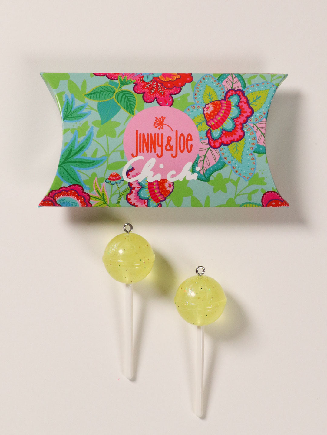 J&amp;J Lollipop glow in the dark gelb