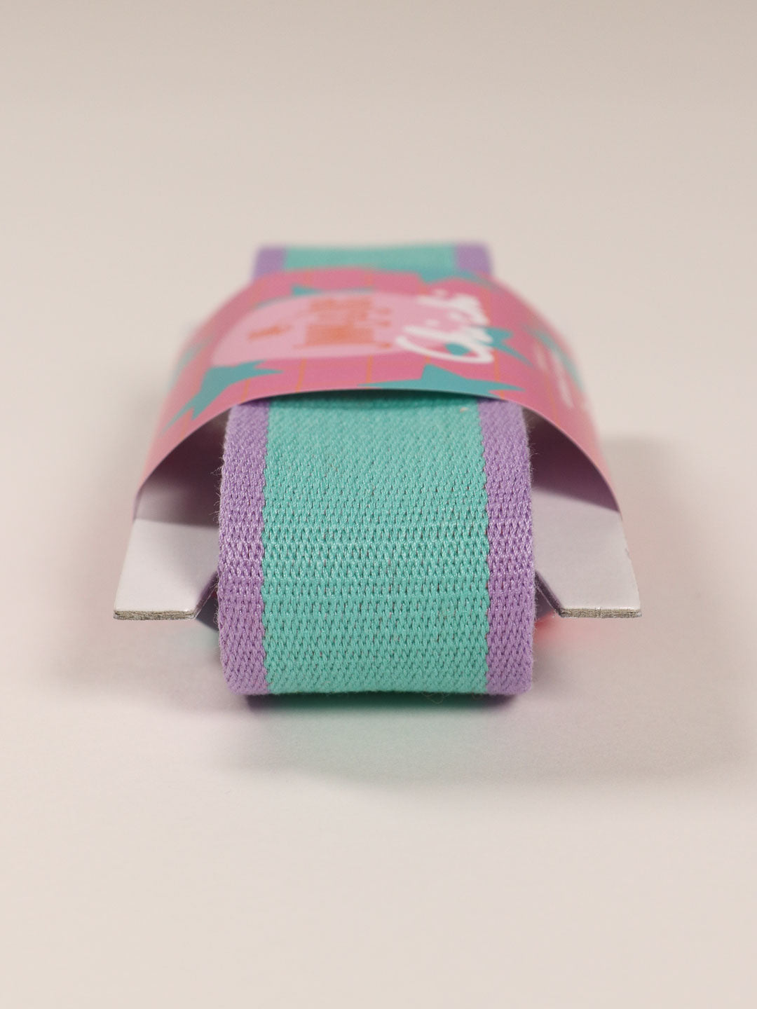 J&amp;J Gurtband Premium 38mm Doubleface lilac neon orange
