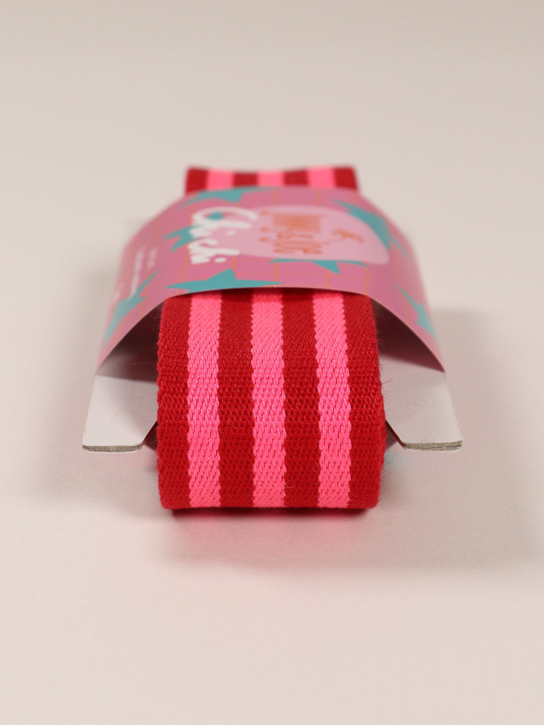 J&amp;J Gurtband Premium 38mm Doubleface rot neon pink
