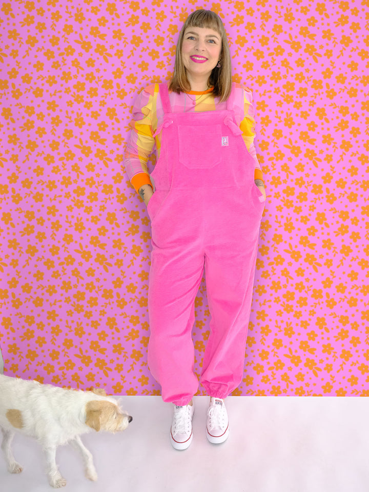 J&amp;J Cord Uni 6W Stretch magenta