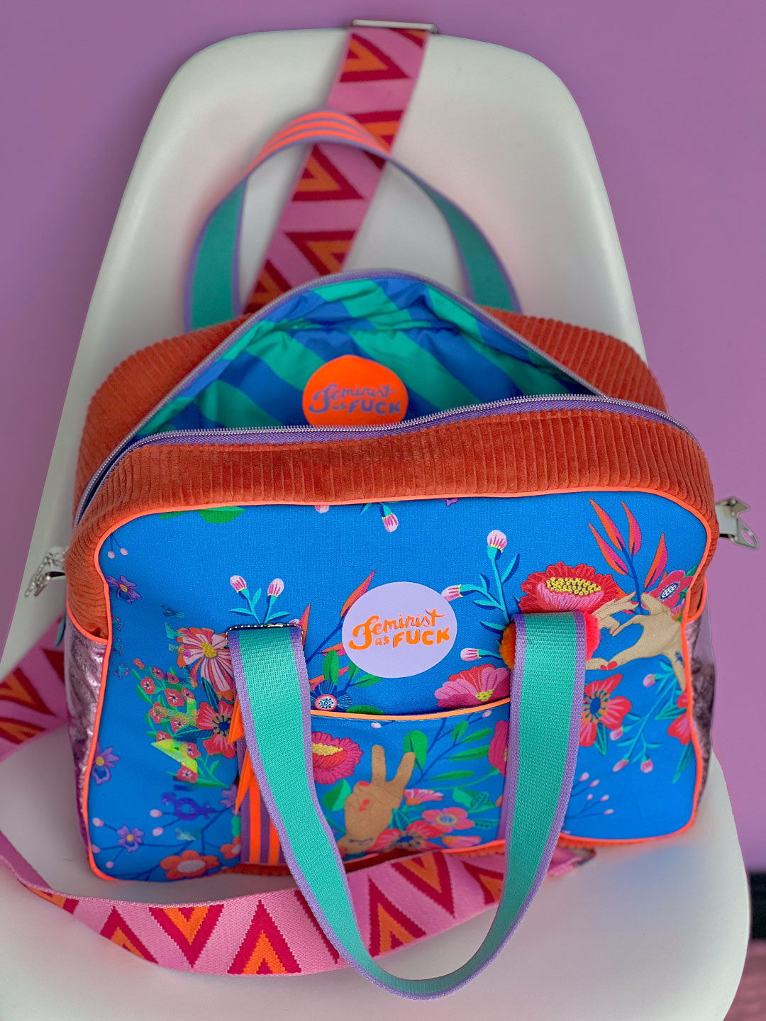 J&amp;J Canvas little Sisterhood blau