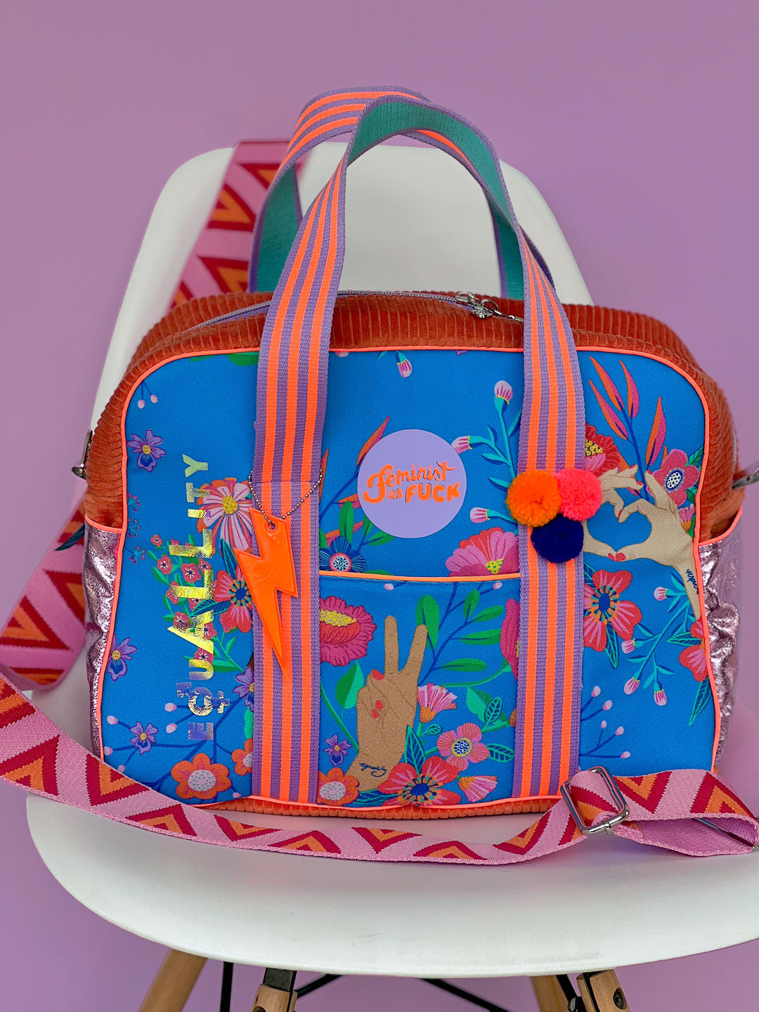 J&amp;J Canvas little Sisterhood blau