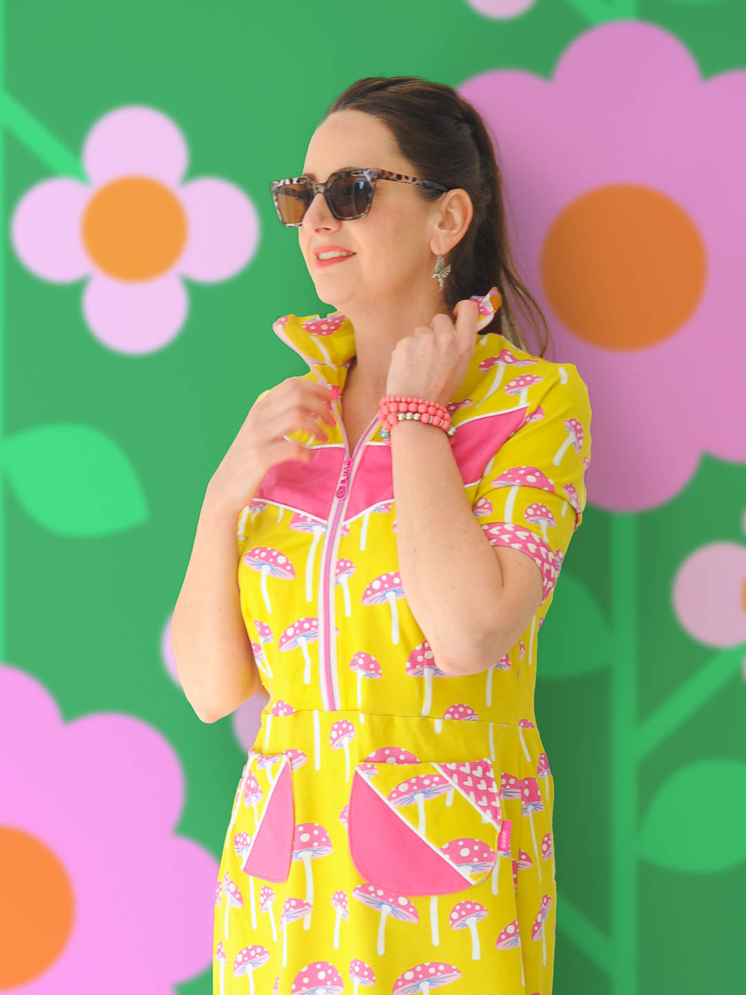 J&amp;J Jersey Get Lucky small mustard extra wide