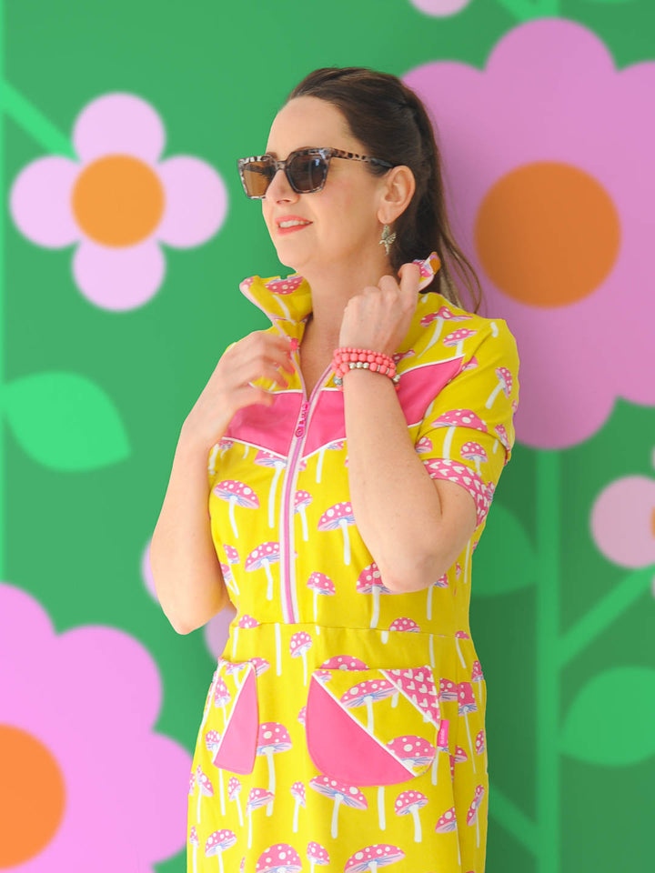 J&amp;J Jersey Get Lucky small mustard extra wide