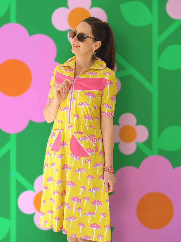 J&amp;J Jersey Get Lucky small mustard extra wide