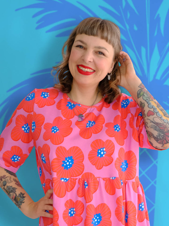 J&amp;J Bio Jersey New Poppy pink