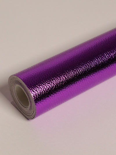 J&J Metallic Kunstleder Violett Bling