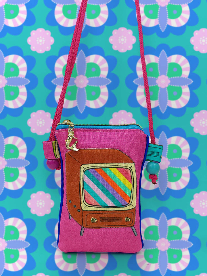 J&amp;J Canvas Fernsehabend pink