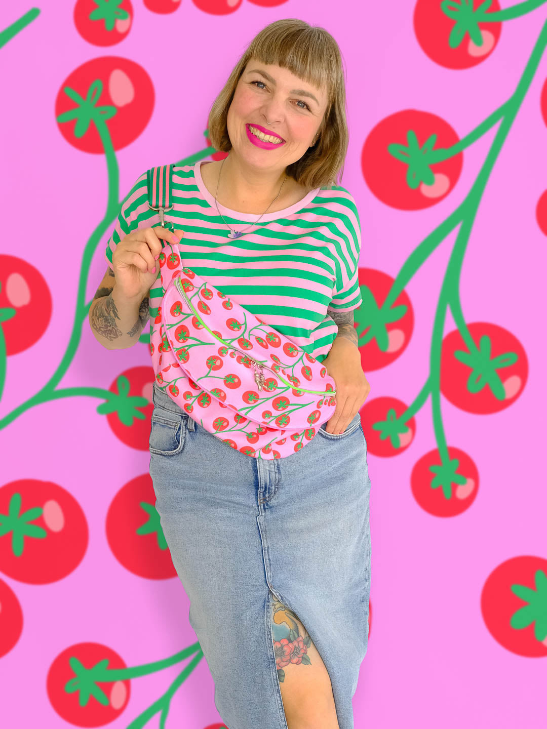 J&amp;J Bio Canvas Tomato rosa