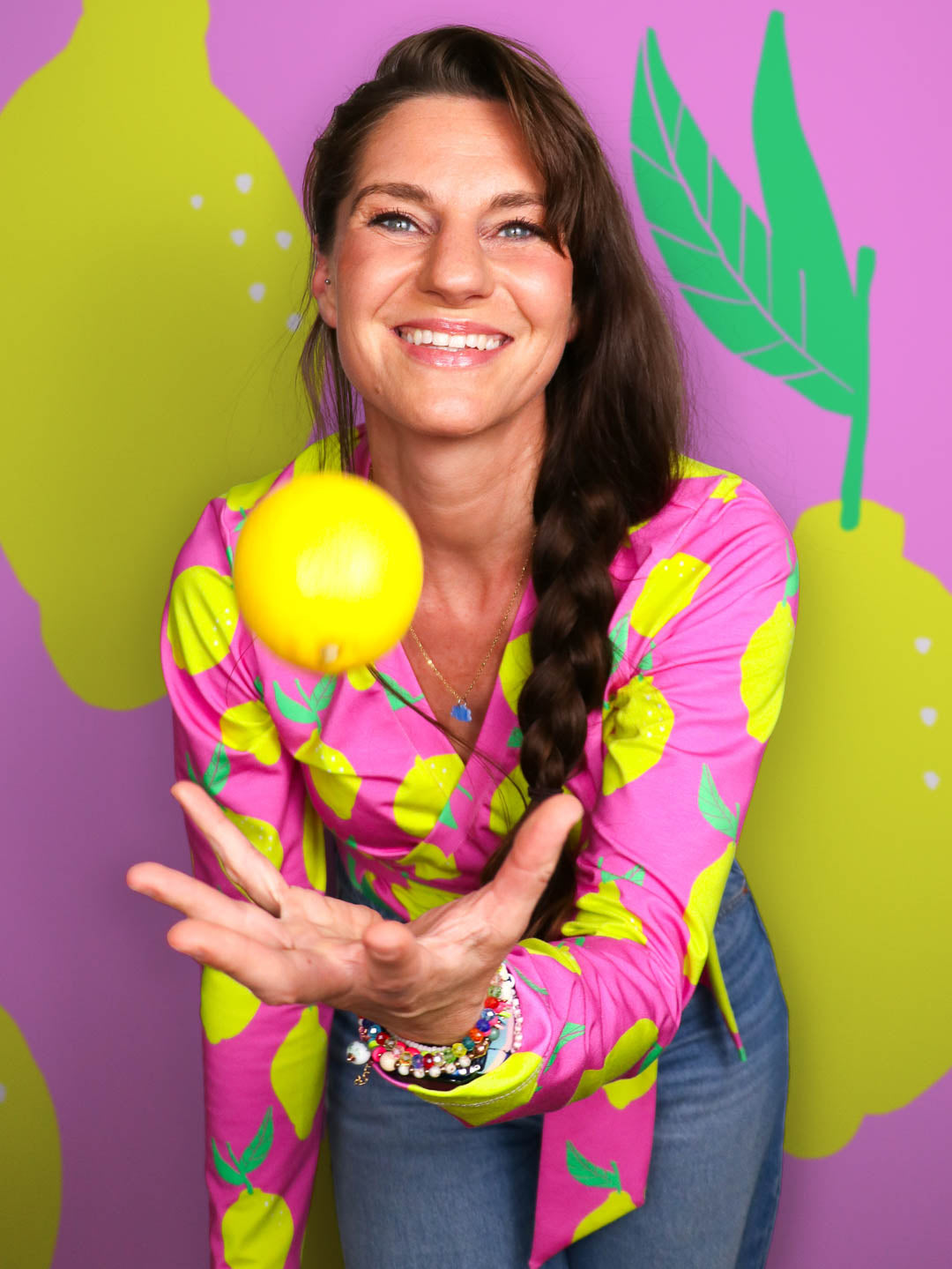 J&amp;J Bio Jersey Lady lemonade pink