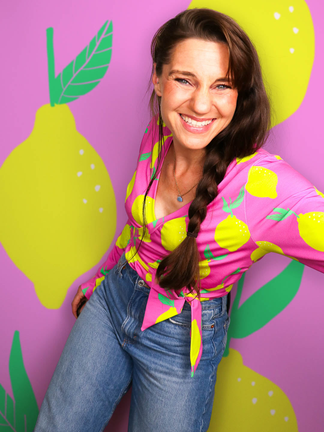 J&amp;J Bio Jersey Lady lemonade pink