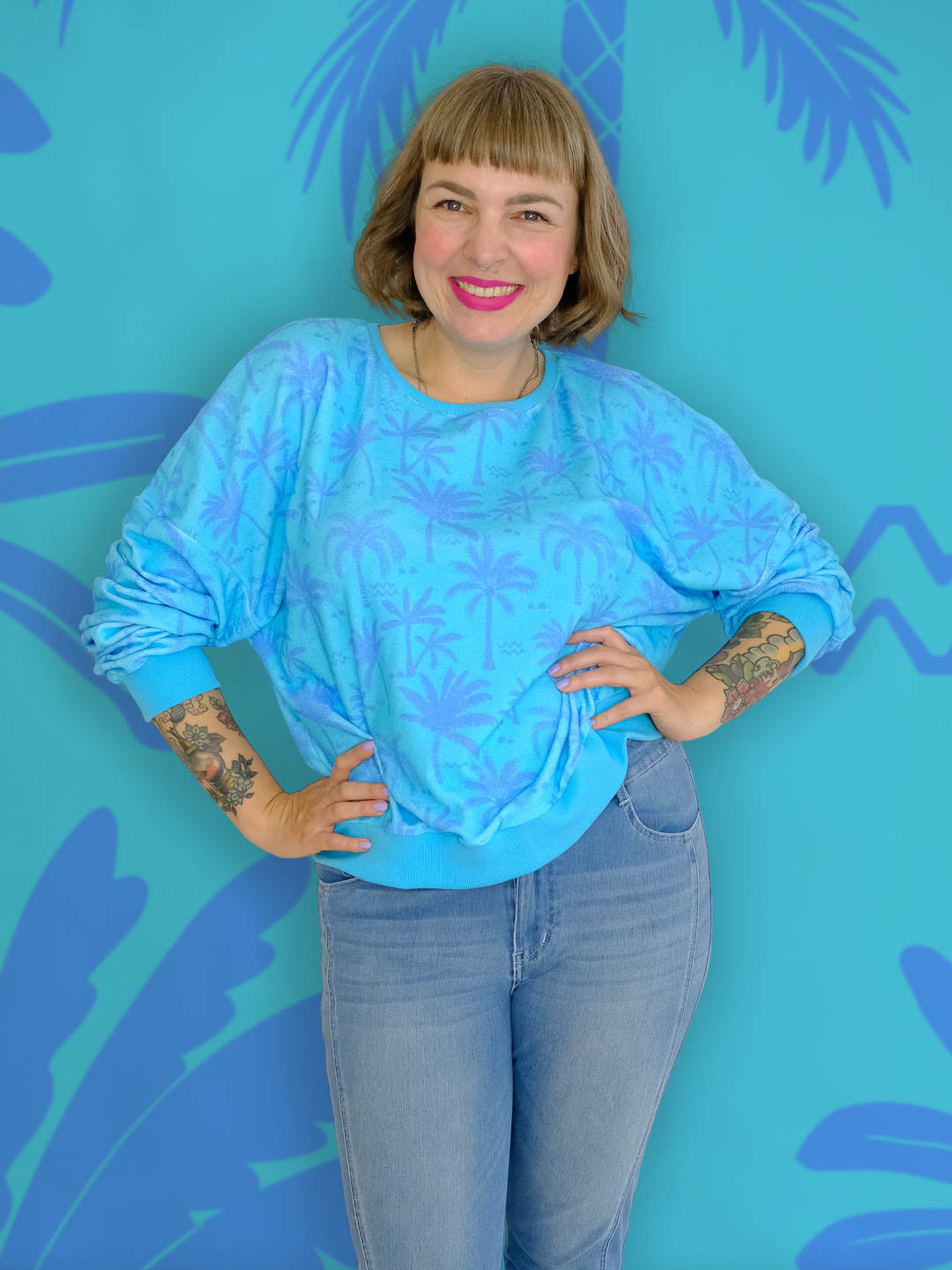 J&J Bio Frottee Palm Springs helltürkis