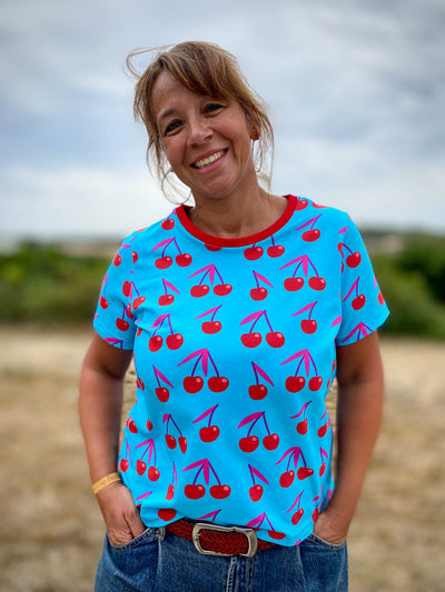 J&J Bio Jersey Cherry Lady helltürkis