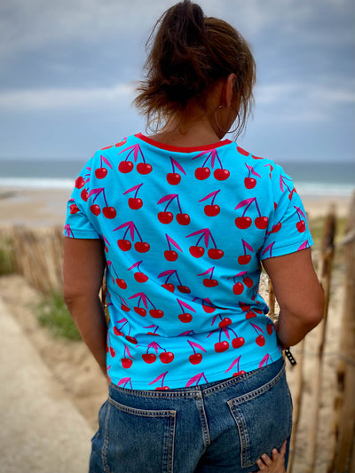 J&J Bio Jersey Cherry Lady helltürkis
