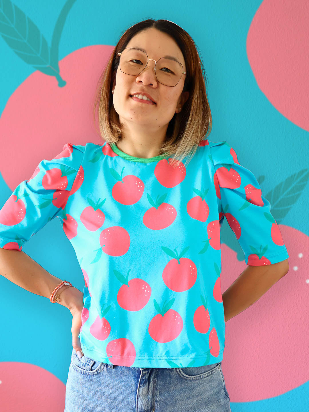 J&J Bio BW-Modal Jersey Sweet Tangerines helltürkis