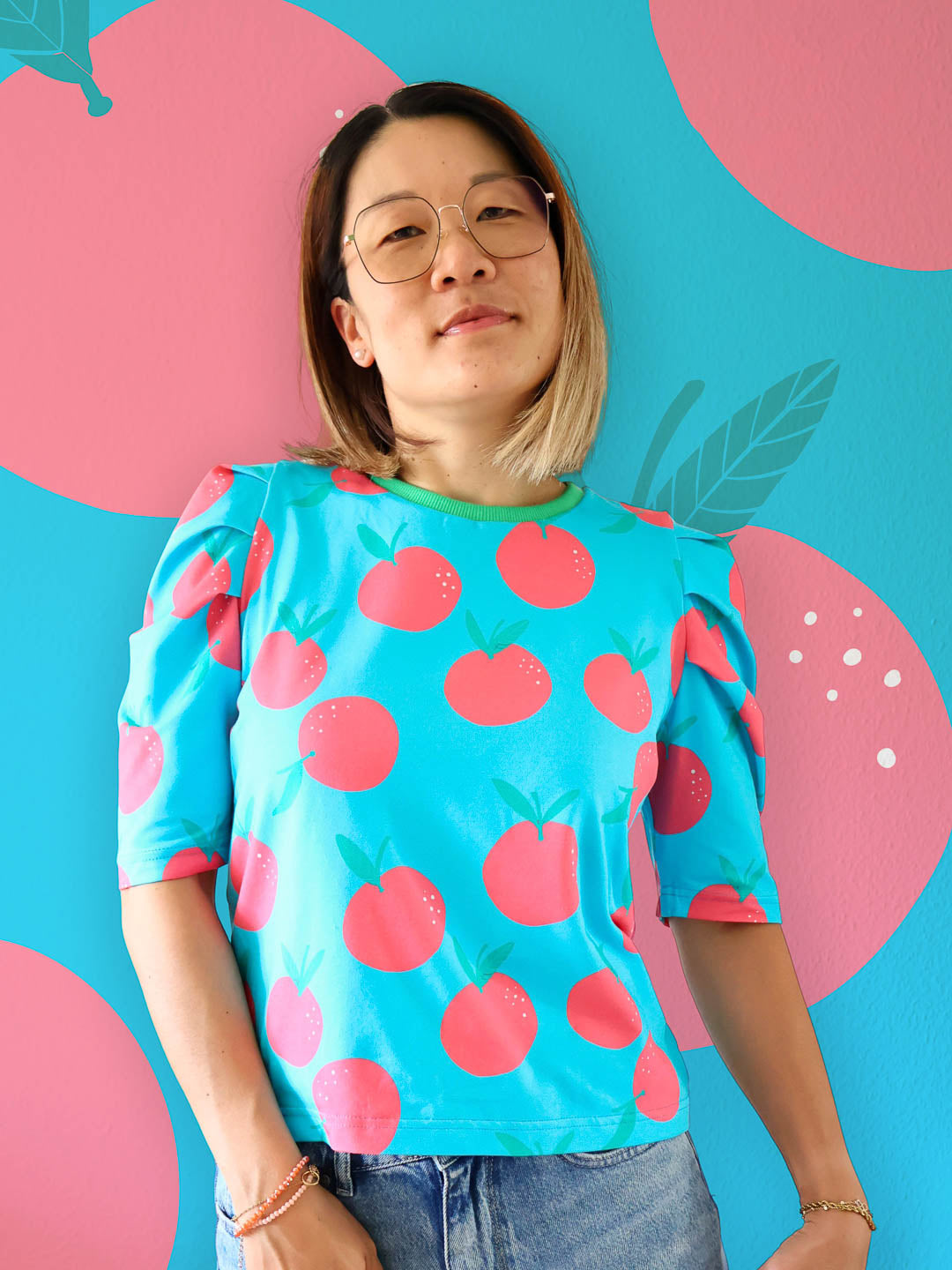 J&J Bio BW-Modal Jersey Sweet Tangerines helltürkis