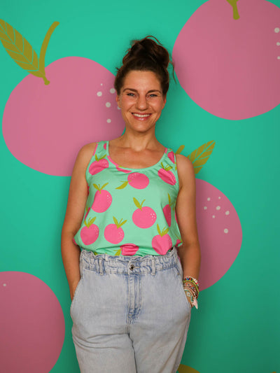 J&J Bio BW-Modal Jersey Sweet Tangerines aqua