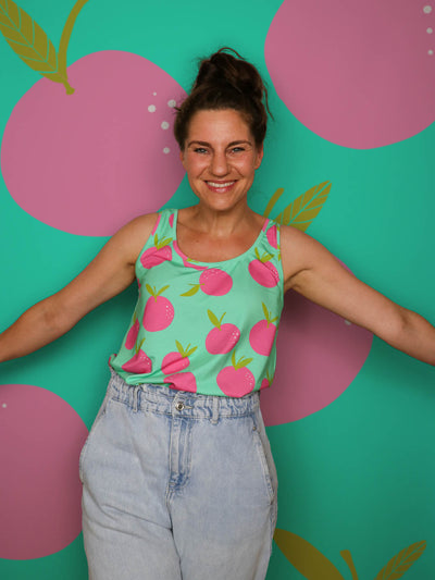 J&J Bio BW-Modal Jersey Sweet Tangerines aqua