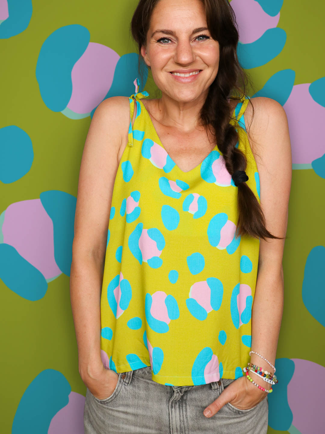 J&J Viskose Leo Excentric pistazie